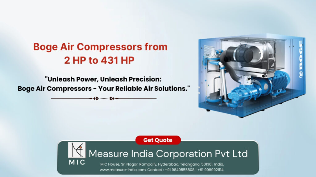 Boge Air Compressors: 2 HP to 431 HP – Maximize Efficiency