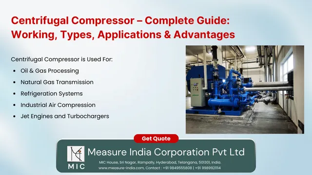Centrifugal Compressor – Complete Guide Working, Types, Applications & Advantages